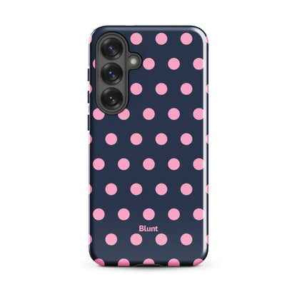 Navy Polka Samsung Case - Blunt Cases