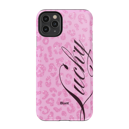 Pink Cheetah Lucky iPhone Case