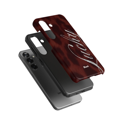 Brown Cheetah Lucky Samsung Case