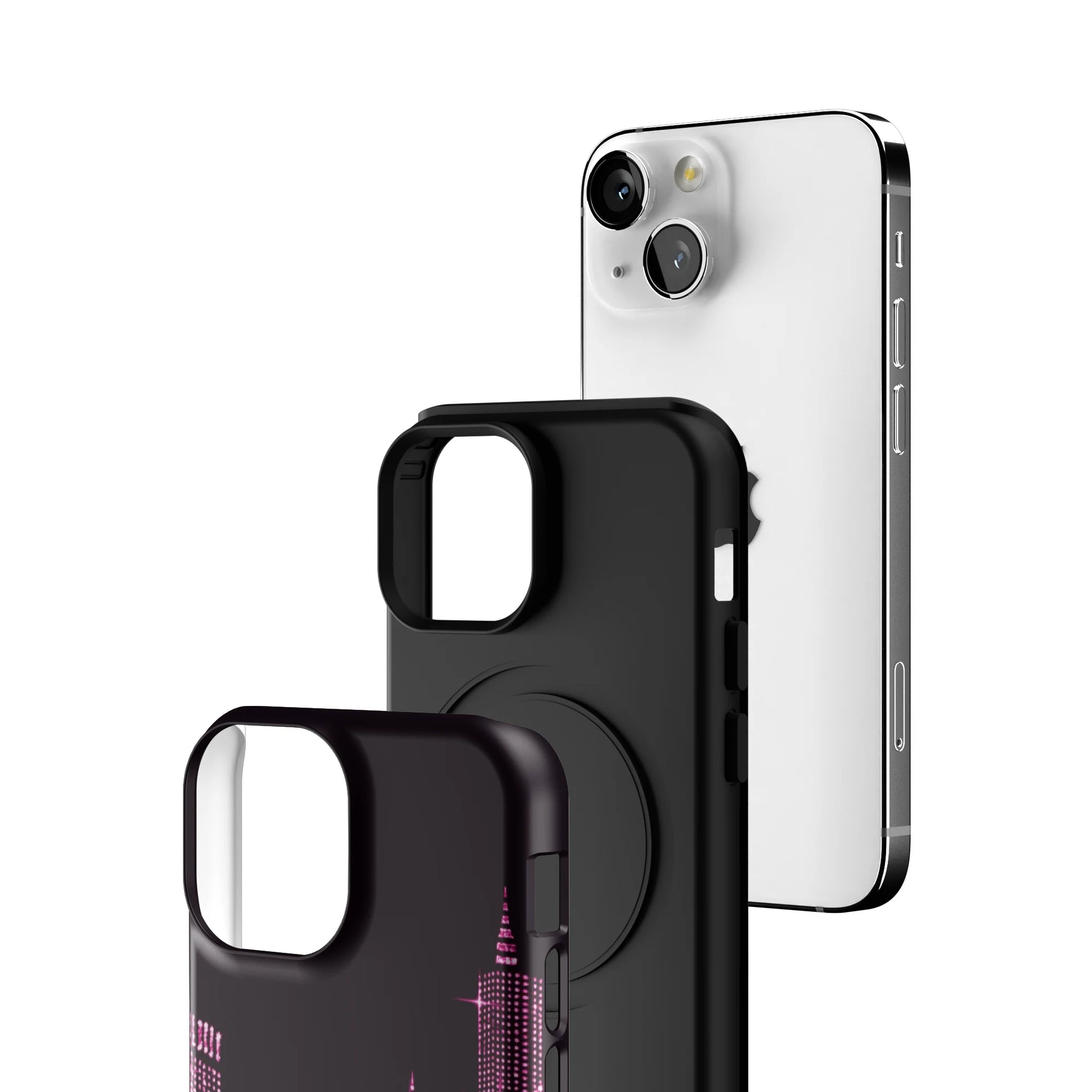 Pink-NYC--SKYELINE-iphone-case-iPhone 13 Mini-3