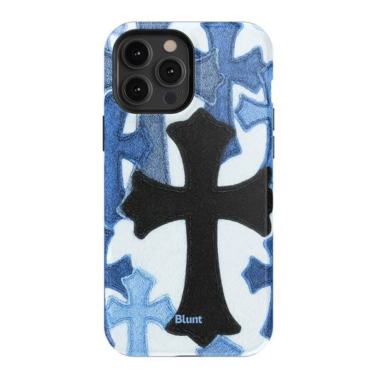 Denim Cross iPhone Case