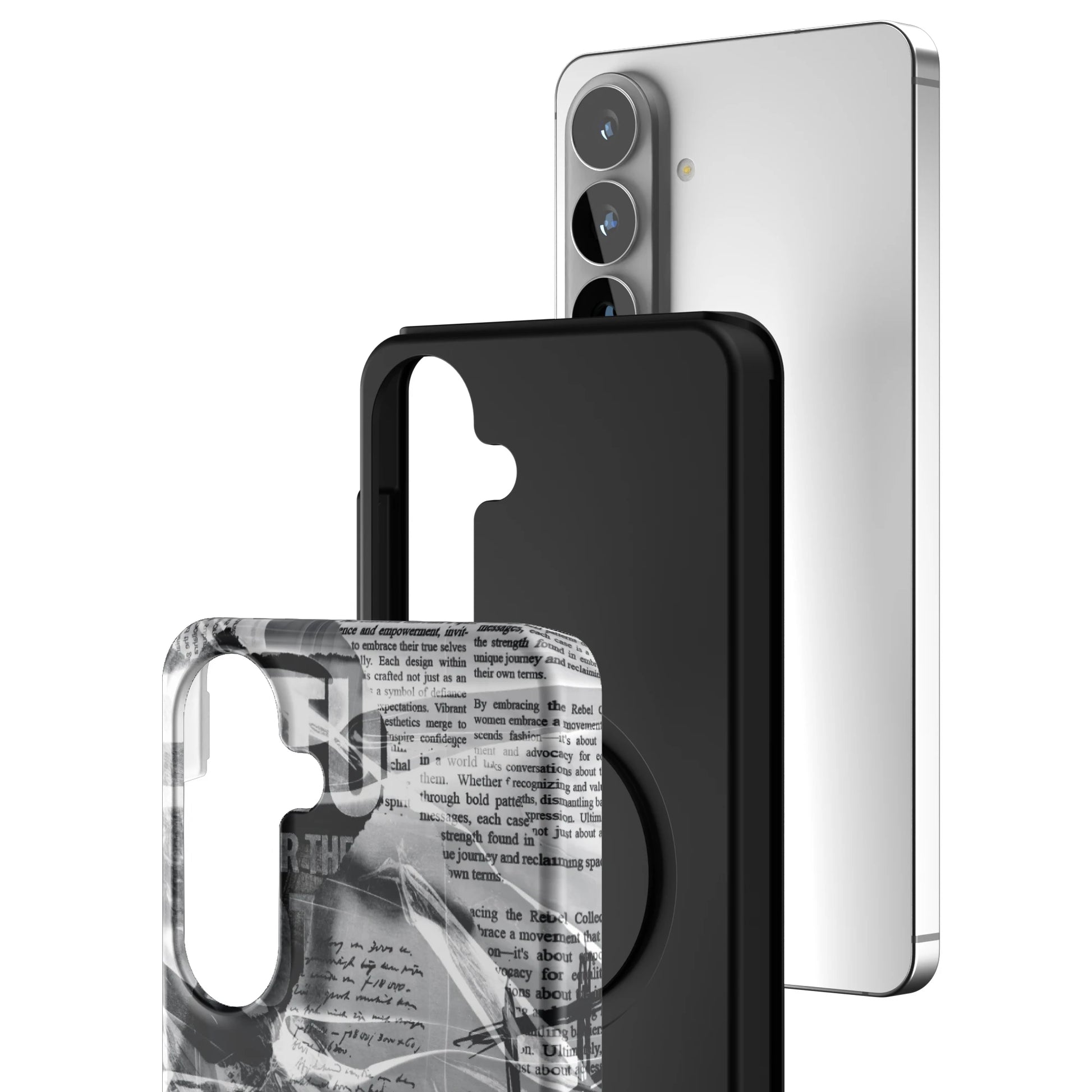 Black-Love-Letter-samsung-case-Galaxy S26 Plus-3