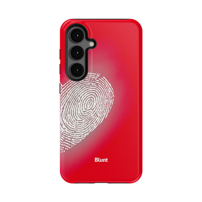 Heart Print Red Samsung Case