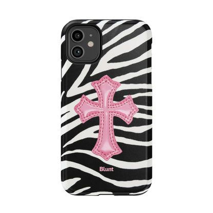 Zebra Halo iPhone Case