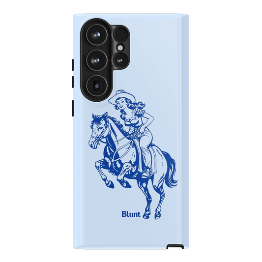 Blue-Lasso-Lady-samsung-case-S23 Ultra-1