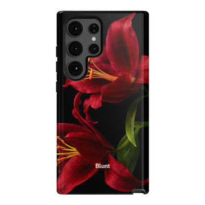 Eclipse Orchid in Red Samsung Case