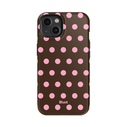 Chocolate Polka iPhone Case