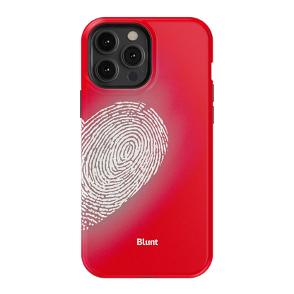Heart Print Red iPhone Case