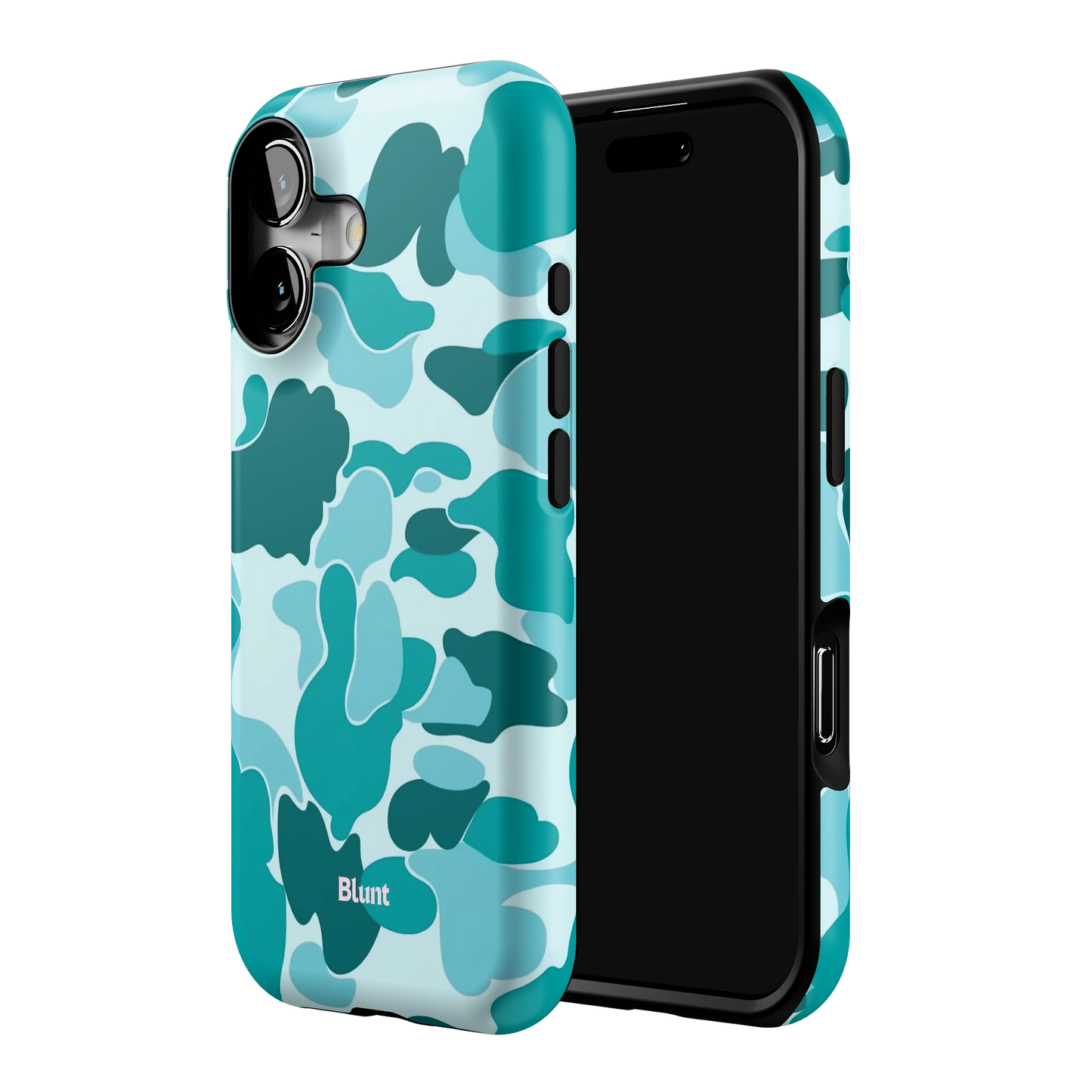 Aqua Camo iPhone Case