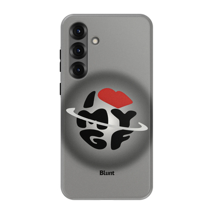 Grey Aura Girlfriend Samsung Case