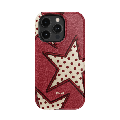 Cherry Polka Star iPhone Case