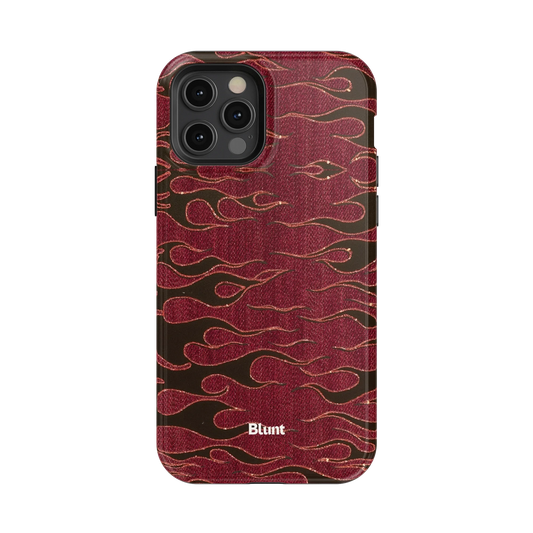 Crimson Fire iPhone Case
