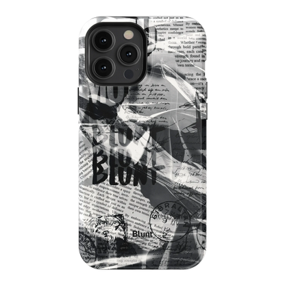 Black Love Letter iPhone Case