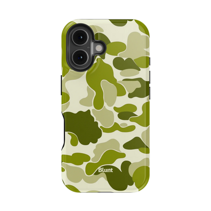 Lime Camo iPhone Case