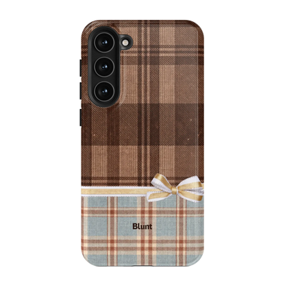 Mocha-Plaid-samsung-case-S23 Plus-1
