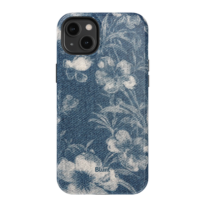 Denim Bloom iPhone Case