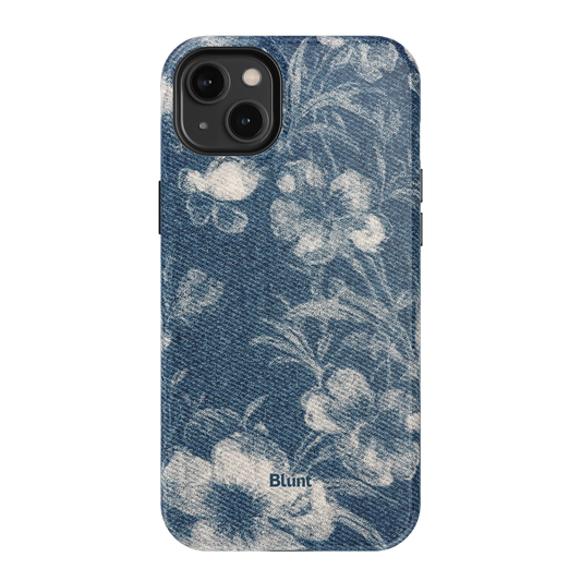 Denim Bloom iPhone Case