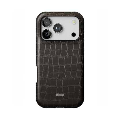 Onyx Croc iPhone Case