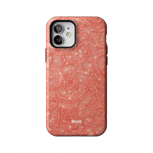 Coral-Glam-iphone-case-iPhone 12-1