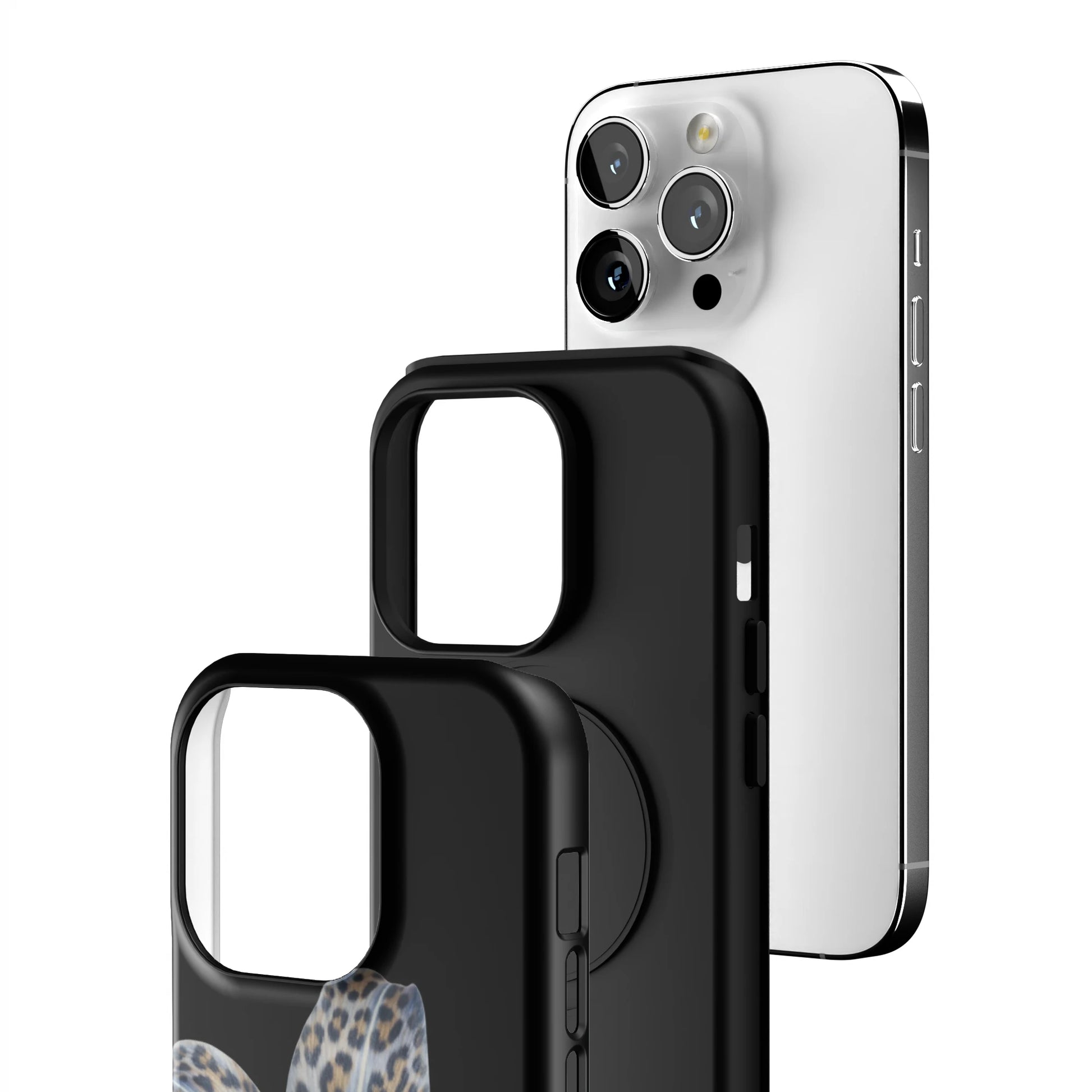 Blue-Leopard-Bloom-iphone-case-iPhone 14 Pro-3