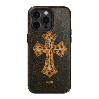 Golden Celine iPhone Case