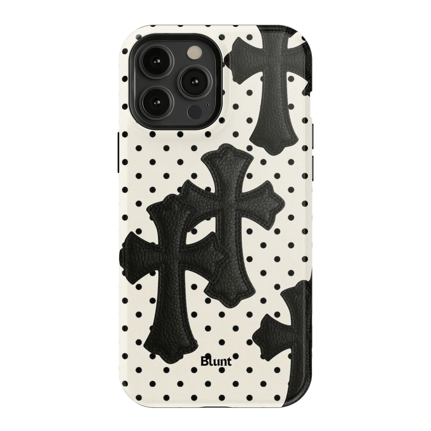 Noir Crosses iPhone Case - Blunt Cases