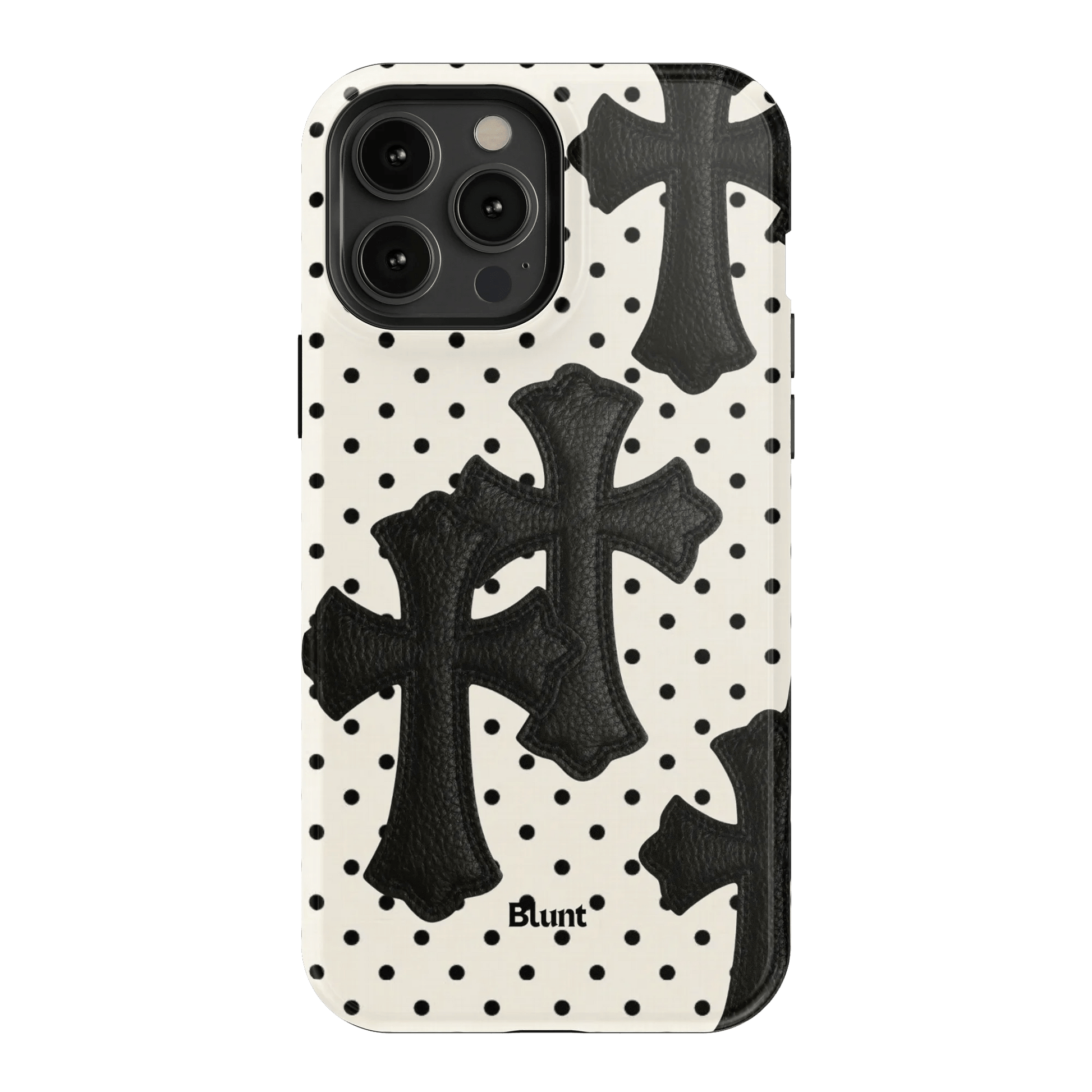 Noir Crosses iPhone Case - Blunt Cases