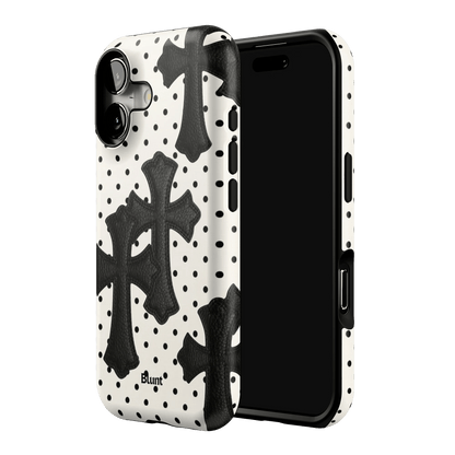Noir Crosses iPhone Case - Blunt Cases