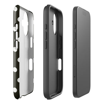 Noir Polka iPhone Case