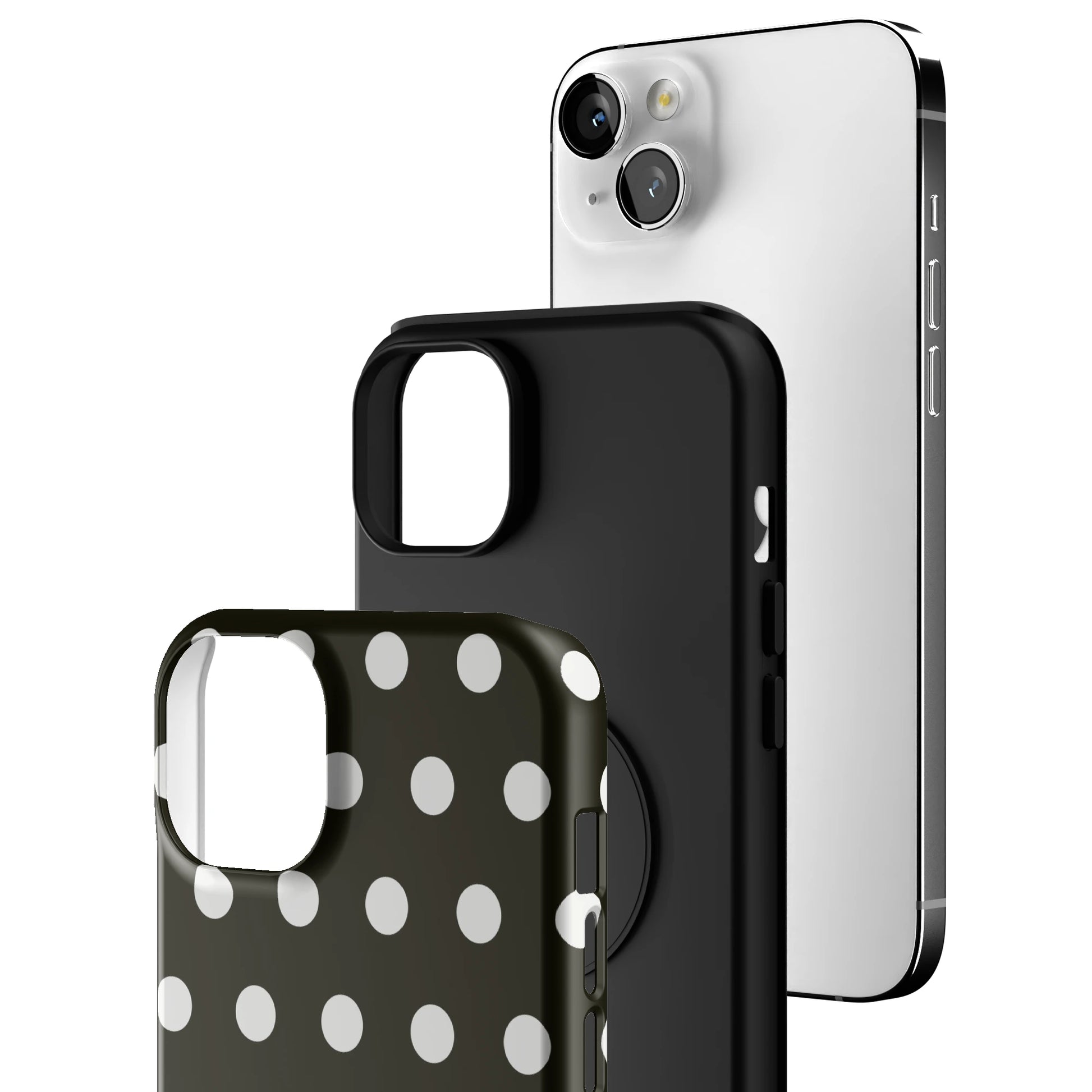 Noir Polka iPhone Case gallery - Iphone_14_Mini_Air_Plus_3