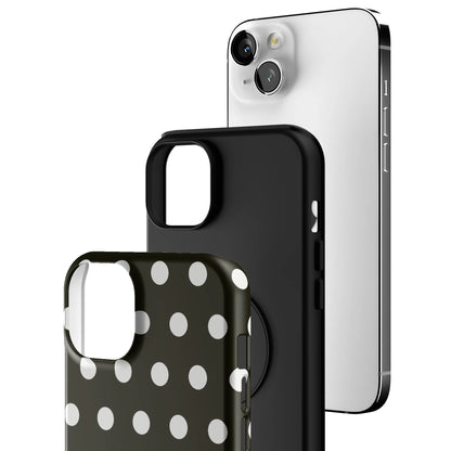 Noir Polka iPhone Case gallery - Iphone_14_Mini_Air_Plus_3