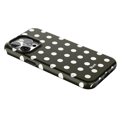 Noir Polka iPhone Case gallery - Iphone_15_Pro_Max_2