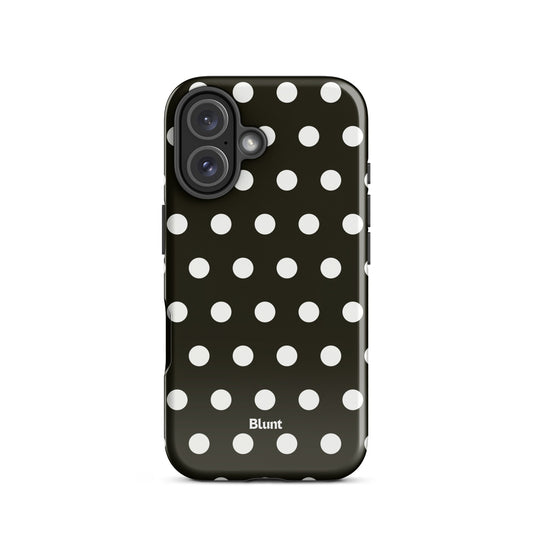 Noir Polka iPhone Case - Blunt Cases