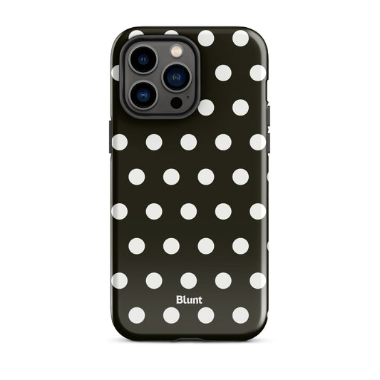 Noir Polka iPhone Case - Blunt Cases