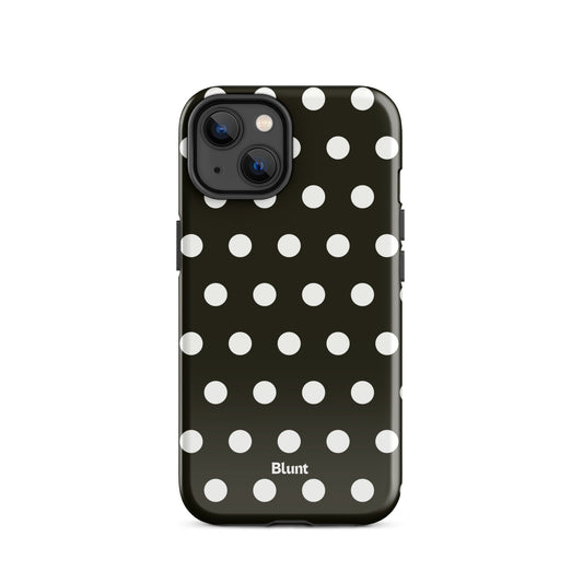 Noir Polka iPhone Case - Blunt Cases