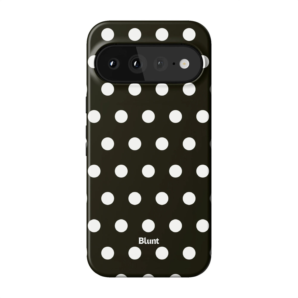 Noir Polka Pixel Case - Blunt Cases