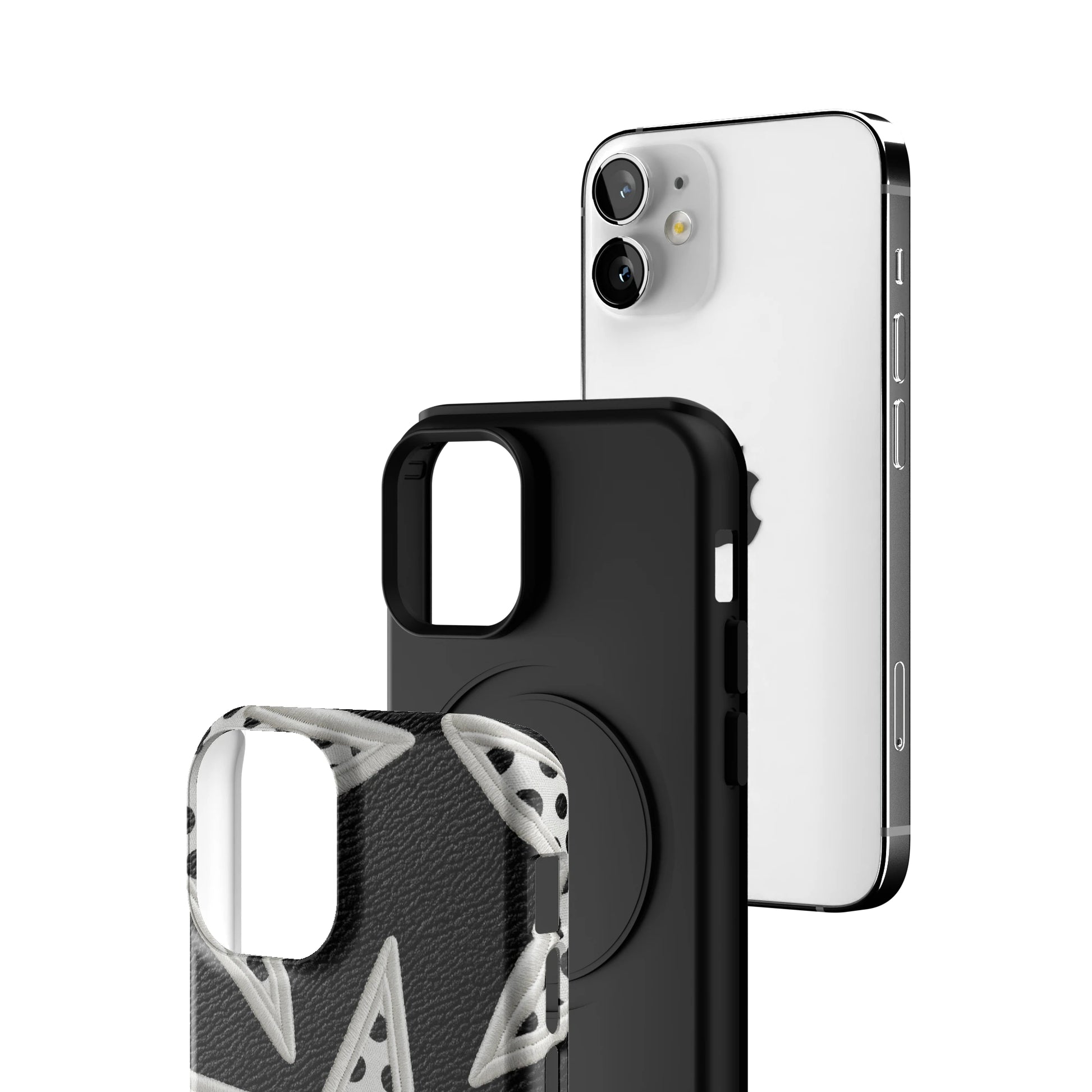 Noir Polka Star iPhone Case gallery - Iphone_12_Mini_Air_Plus_3