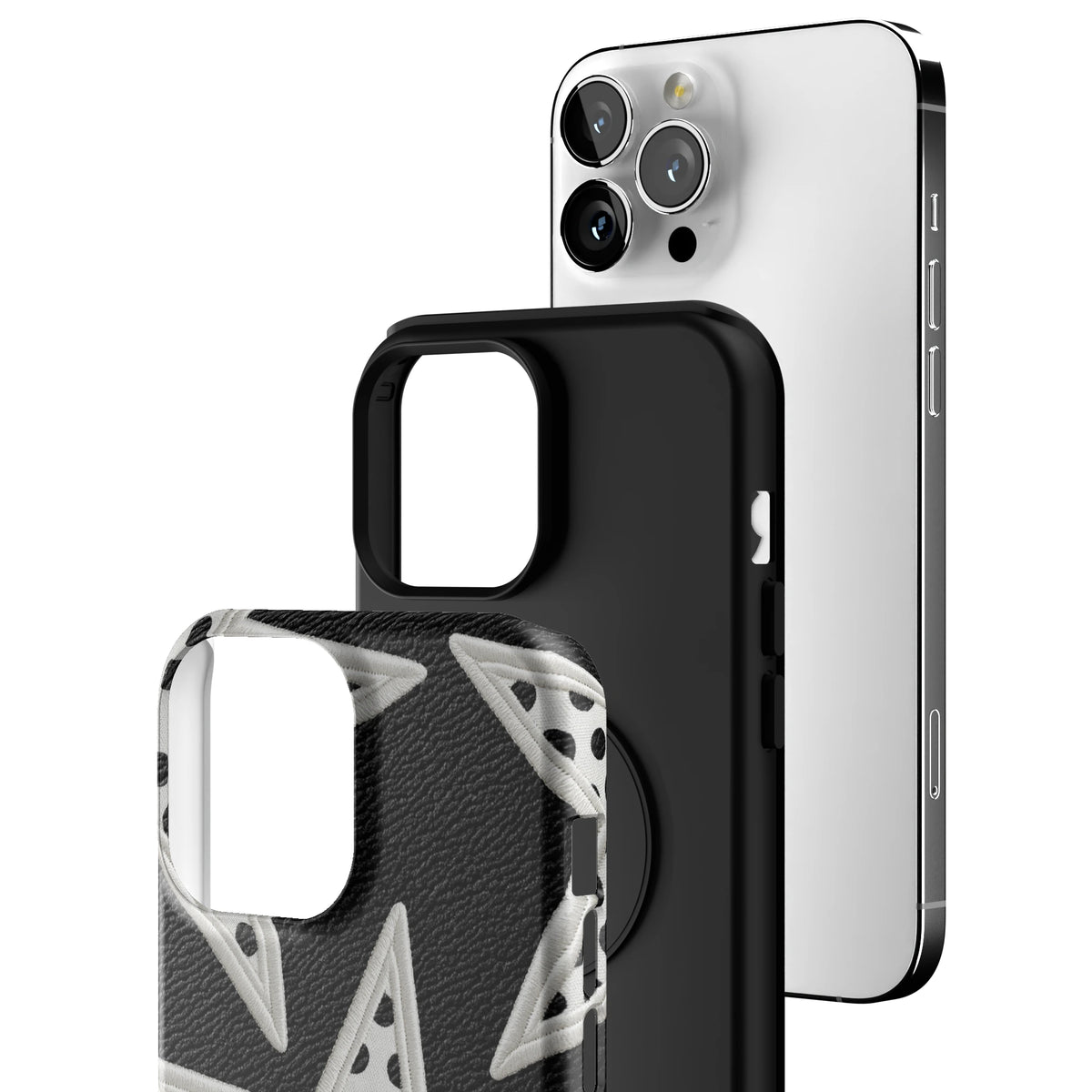 Noir Polka Star iPhone Case gallery - Iphone_13_Pro_Max_3