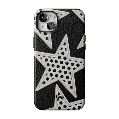 Noir Polka Star iPhone Case gallery - Iphone_14_Mini_Air_Plus_1