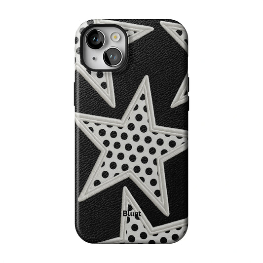 Noir Polka Star iPhone Case gallery - Iphone_14_Mini_Air_Plus_1