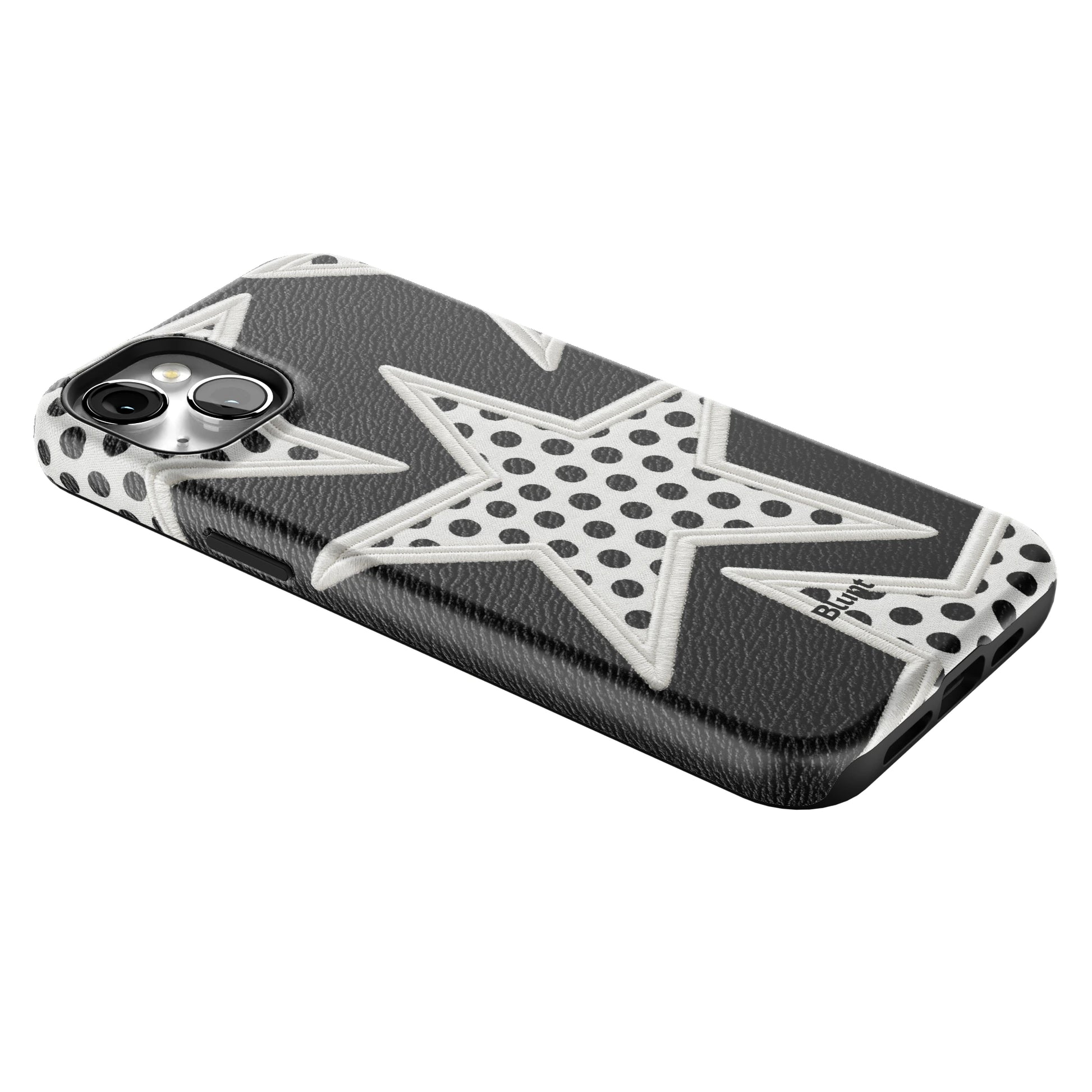 Noir Polka Star iPhone Case gallery - Iphone_14_Mini_Air_Plus_2