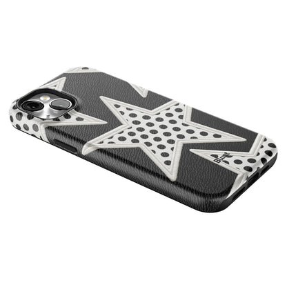 Noir Polka Star iPhone Case gallery - Iphone_14_Mini_Air_Plus_2