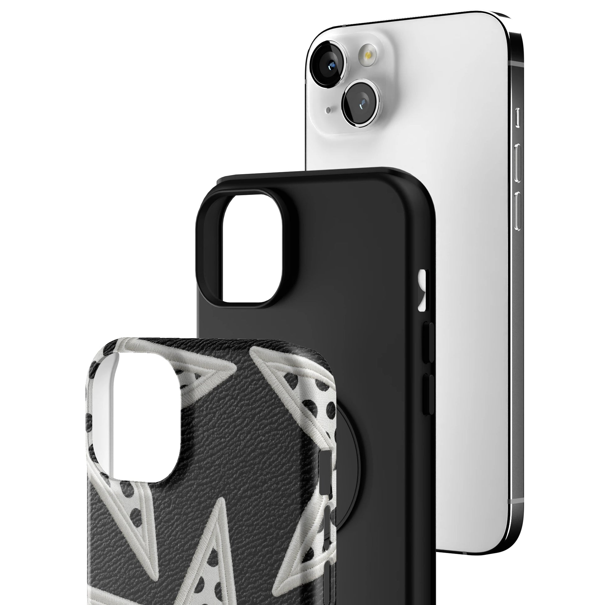 Noir Polka Star iPhone Case gallery - Iphone_14_Mini_Air_Plus_3