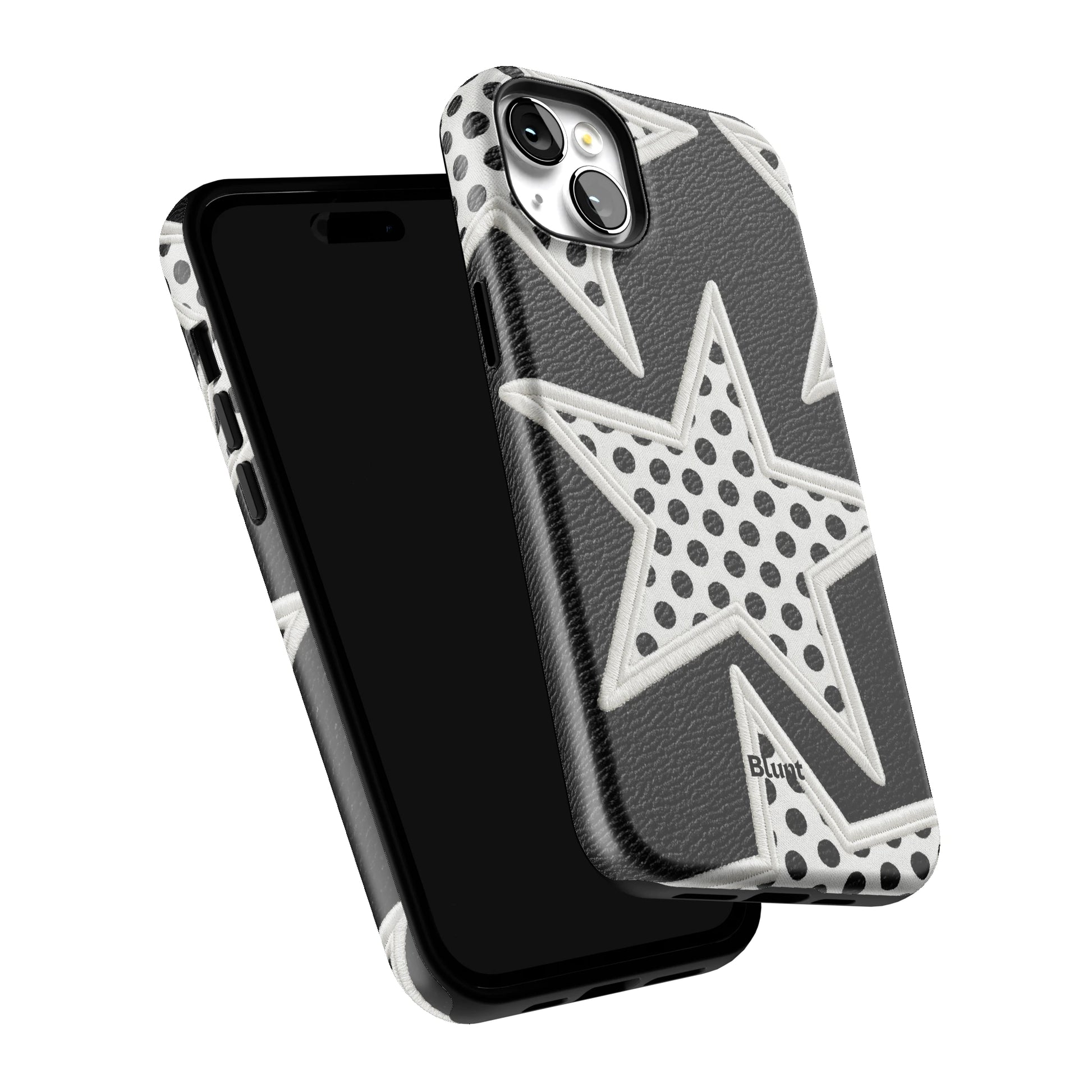 Noir Polka Star iPhone Case gallery - Iphone_14_Mini_Air_Plus_6