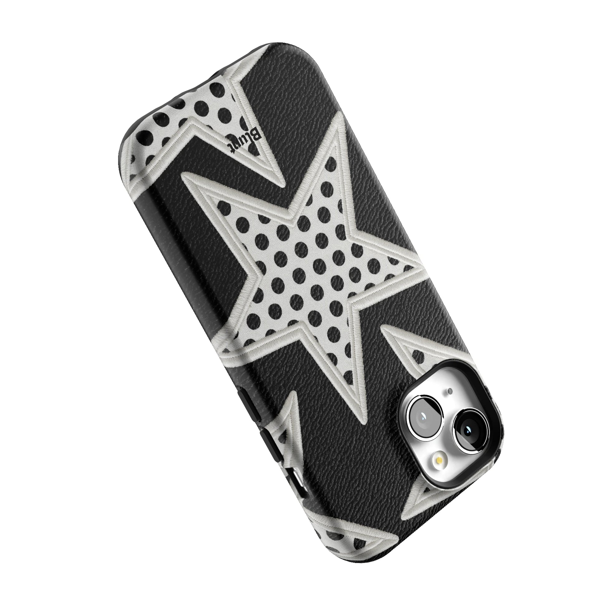 Noir Polka Star iPhone Case gallery - Iphone_15_Iphone_5