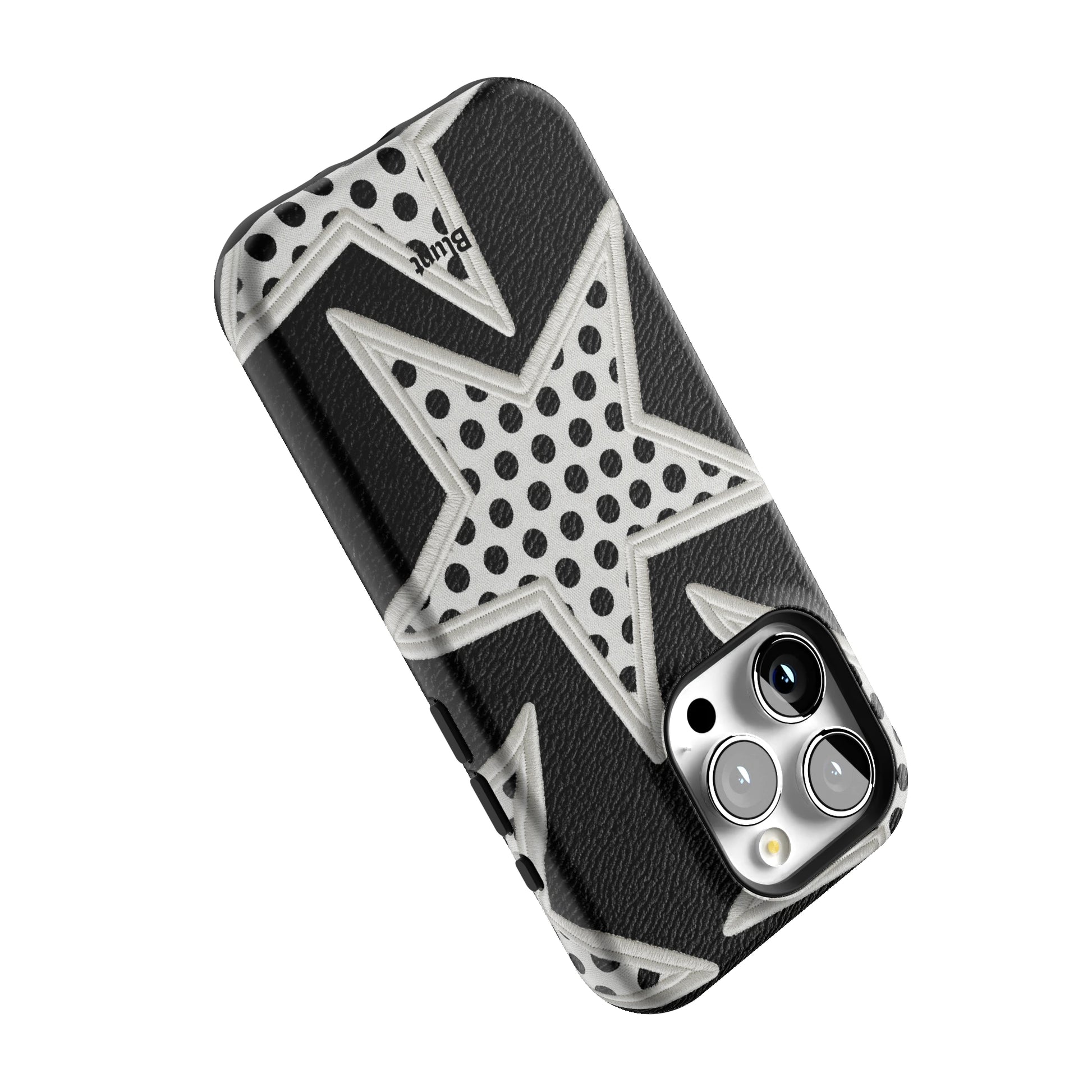 Noir Polka Star iPhone Case gallery - Iphone_15_Pro_5