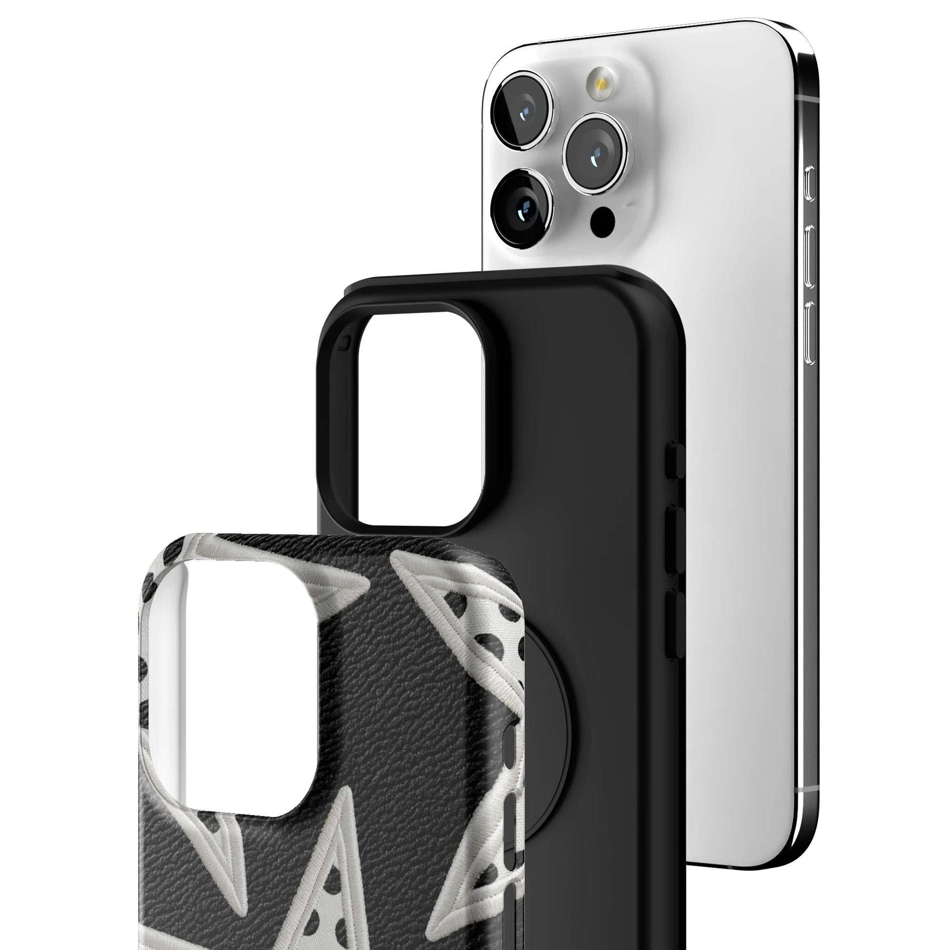 Noir Polka Star iPhone Case gallery - Iphone_15_Pro_Max_3