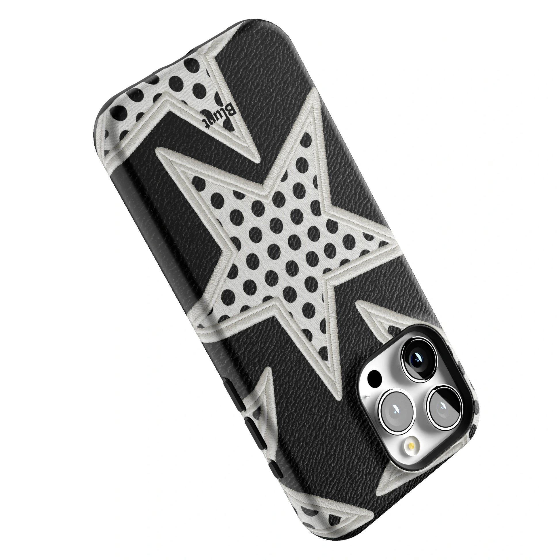 Noir Polka Star iPhone Case gallery - Iphone_15_Pro_Max_5