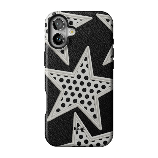 Noir Polka Star iPhone Case gallery - Iphone_16_Mini_Air_Plus_1
