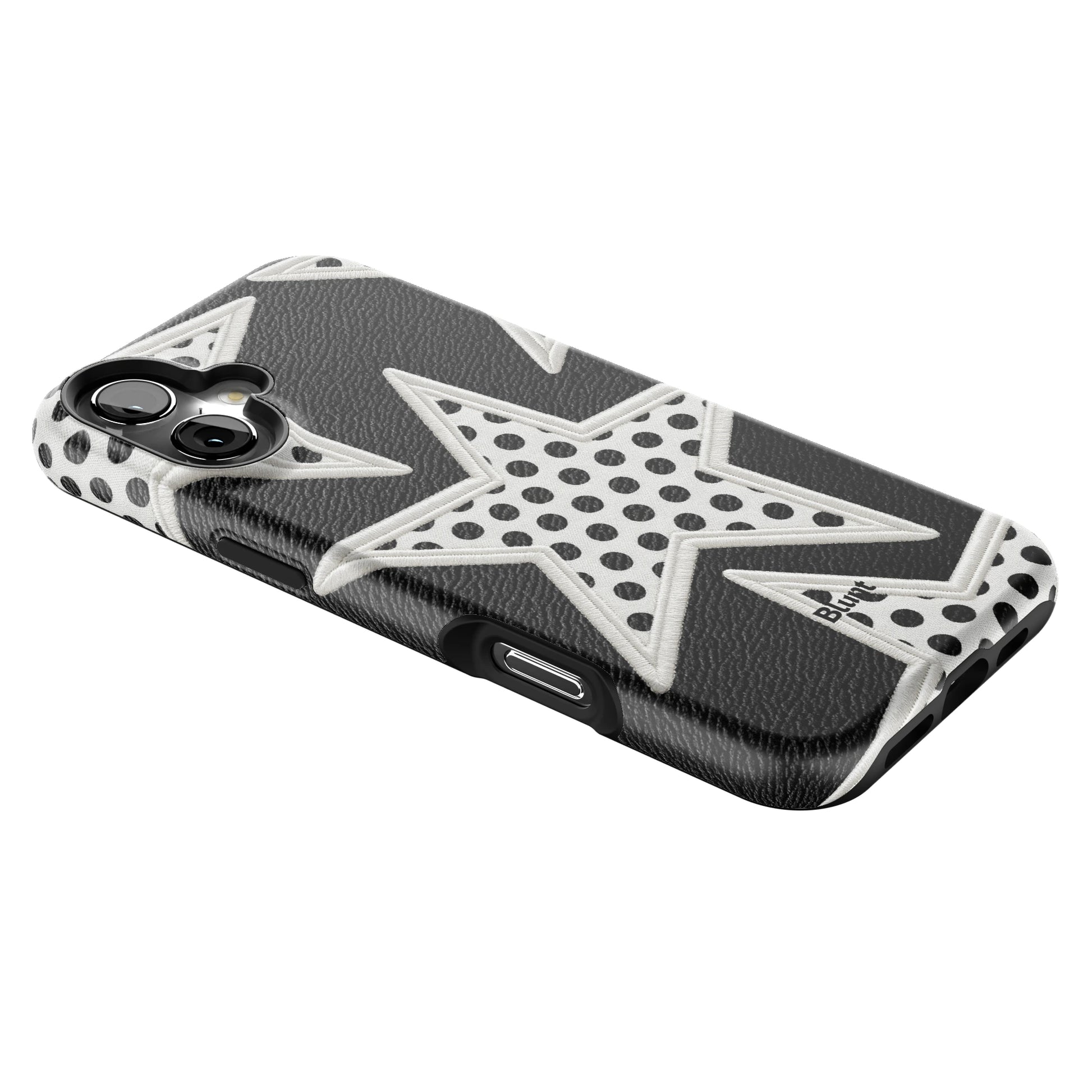 Noir Polka Star iPhone Case gallery - Iphone_16_Mini_Air_Plus_2